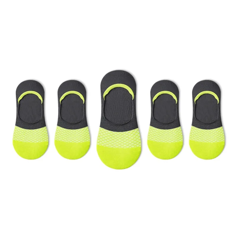 Taste The Color No Show Socks Men's 5 Pack-11