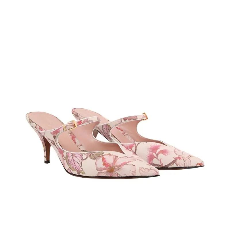 Zimmermann Closed Toe Slippers 6.5cm Women's Pink-3