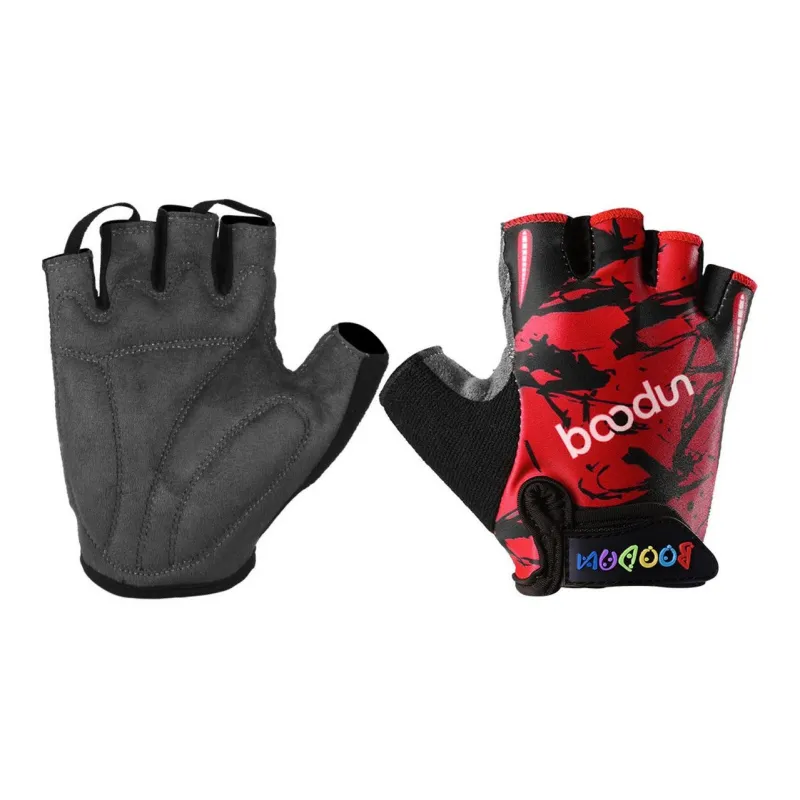 BOODUN Riding Equipment Cycling Glove Outdoor Kids' Lycra Microfiber Towel Fabric Hook and Loop-5