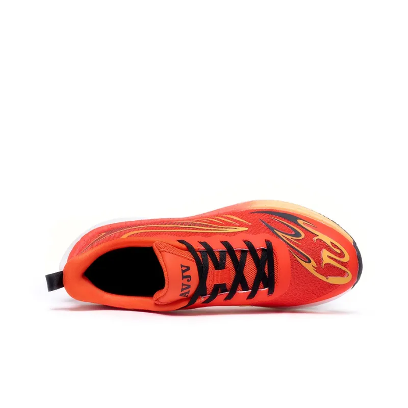 AVJV Running Shoes Men Low Top Red-2