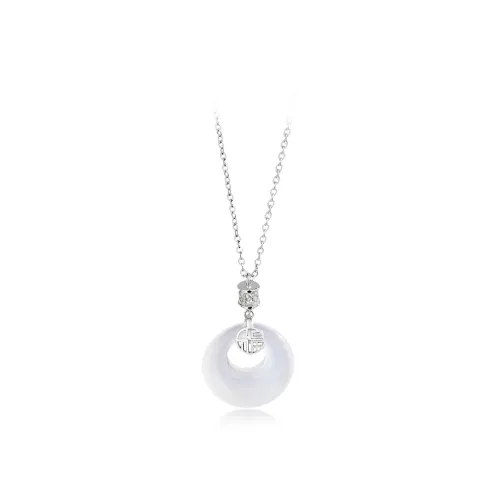 JOYDINNY Jade Necklace Women's