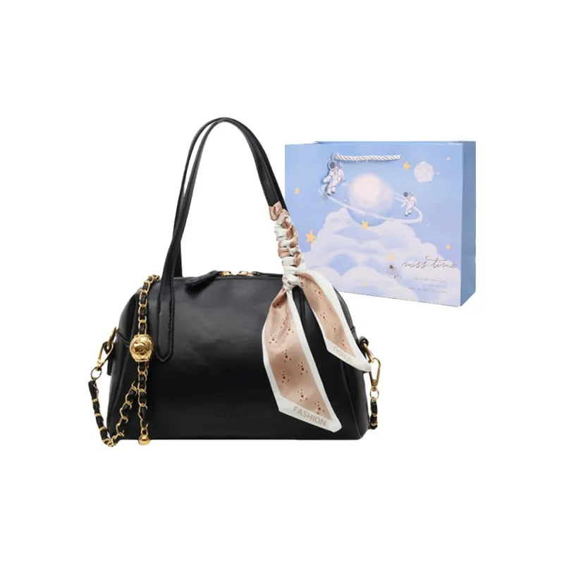 Duoluplo Doron Paul PU Underarm Shoulder Bag Women's Ecru/Black/Pink/Khaki-6