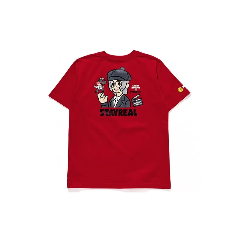 STAYREAL Crew Neck Short Sleeved T Shirts Unisex-2