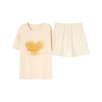 The Story Of The Flower Season Pajama Set Women's Apricot