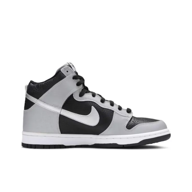 Nike Dunk High Le 'Black Metallic Silver'-1