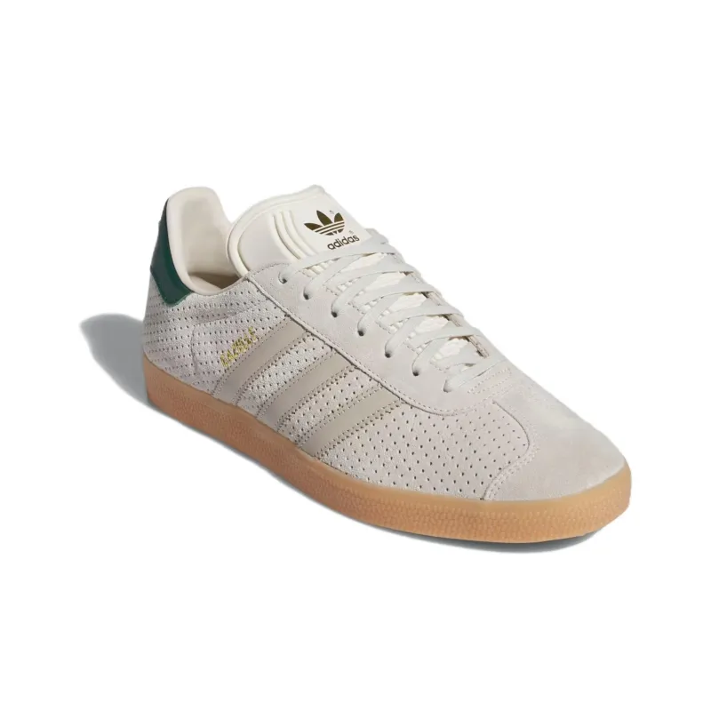 Adidas Gazelle Aluminium Wonder Beige Collegiate Green-2