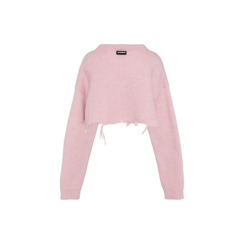 Vetements Cropped V neck Cardigan-1
