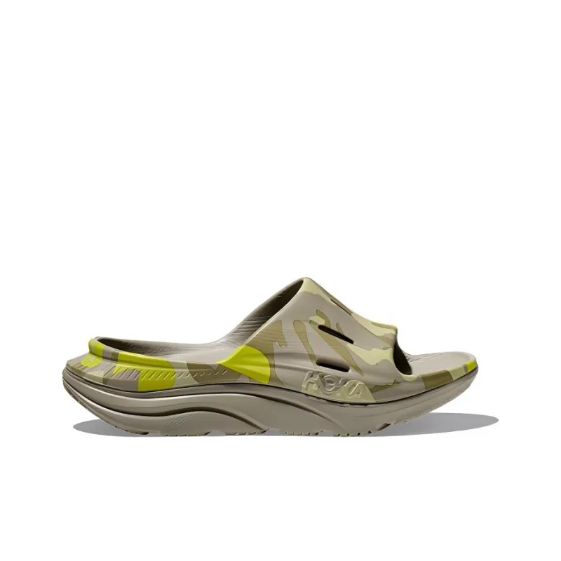 HOKA ONE ONE Cut-Out Slip-Resistant Odor-Resistant Slide Slippers Unisex Cyan-1