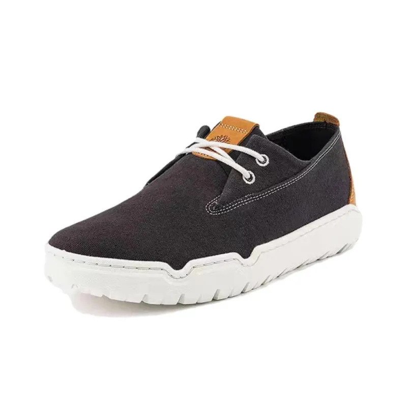 Timberland Anti Slip And Wear Resistant Lightweight Low Top Canvas Shoes Men's Black-1