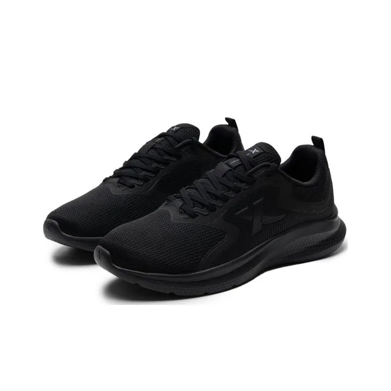 XTEP Shock Absorbers With Slip Resistant Features Low Top Casual Running Shoes Men's Black-2