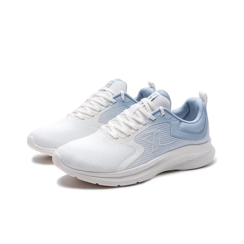 XTEP Cushioned Slip-Resistant Low-Top Casual Running Shoes Men's White Blue-2
