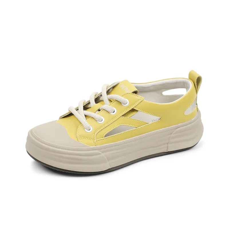 QIAONAI Slip-Resistant Low-Top Skateboard Shoes Women's-5