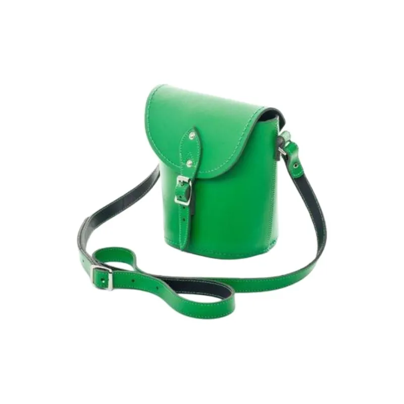 Zatchels Leather Bucket Bags Crossbody Bag Shoulder Bag Women's Green-1