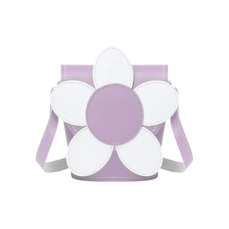 Zatchels Leather Crossbody Bag Shoulder Bag Women's Light Purple-0