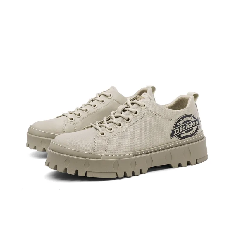 Dickies Anti Slip And Wear Resistant Breathable Low Top Casual Shoes Men's Light Khaki-4