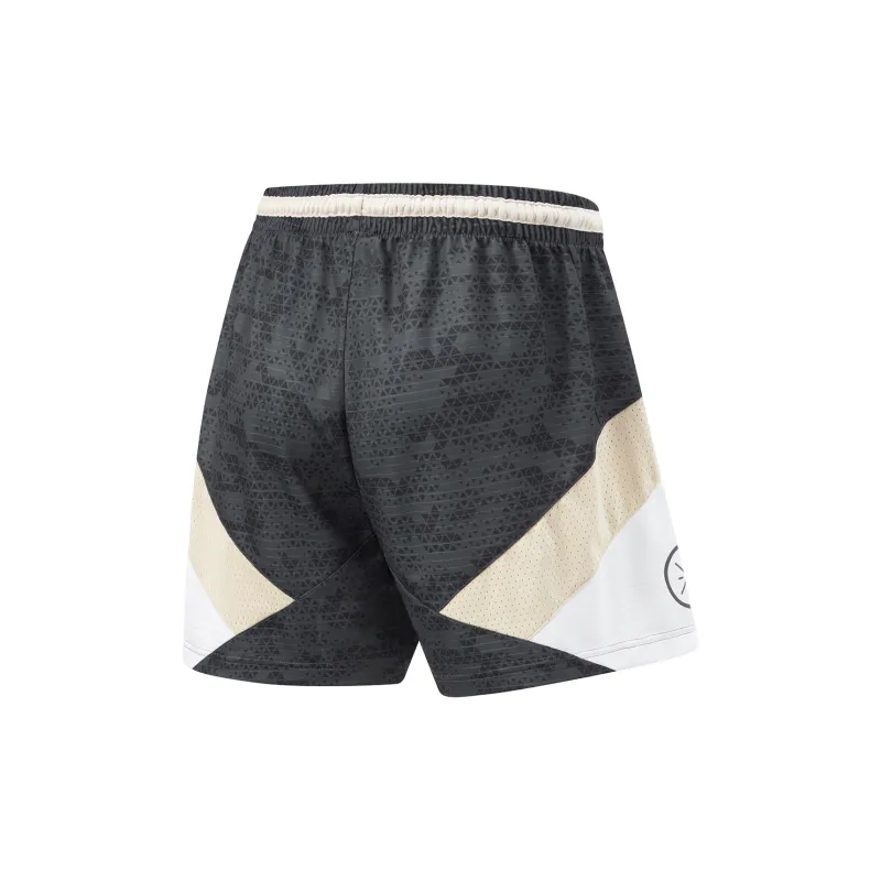 LiNing Casual Shorts Men's Obsidian Gray All Over Print-1