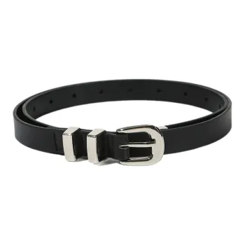 FUO Ins Minimalist Hot Girl Wind Casual Advanced Sensitive Pants Belt Leather Belts Women's Width 1.8cm