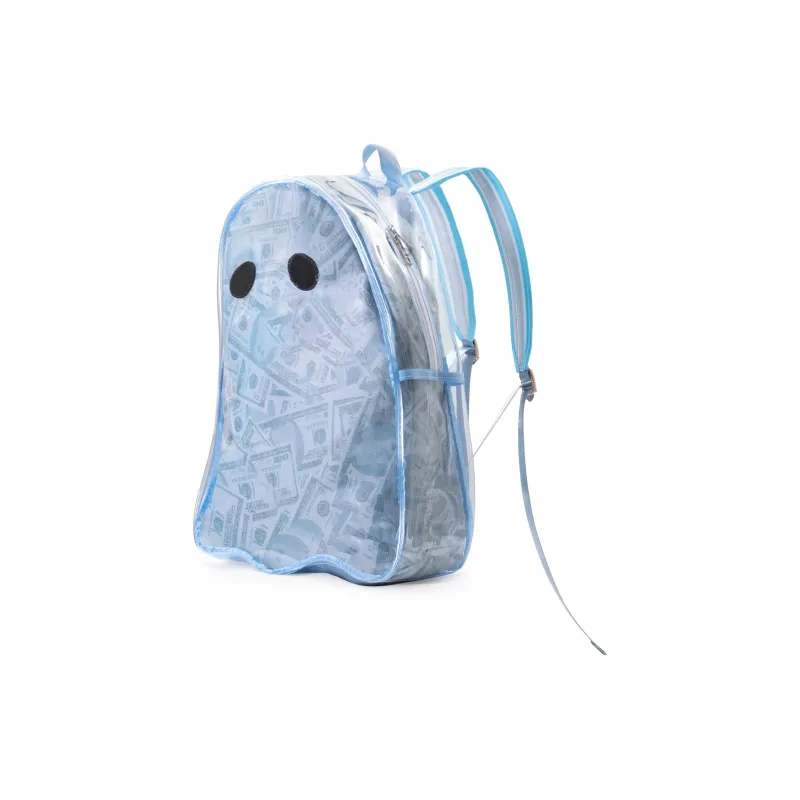 Fun And Cool Transparent TPU Backpack Medium Size Unisex Orange Red/Neon Green-9