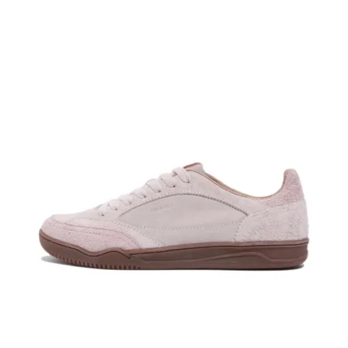 FILA Slantshot Anti-Slip Wear-Resistant Low-Top Skateboard Shoes Unisex Pink Korean Style