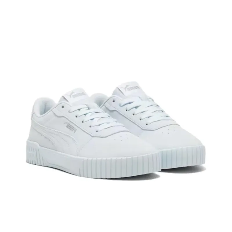 PUMA Carina Non-slip Lightweight Low-Top Skateboard Shoes Unisex White-3