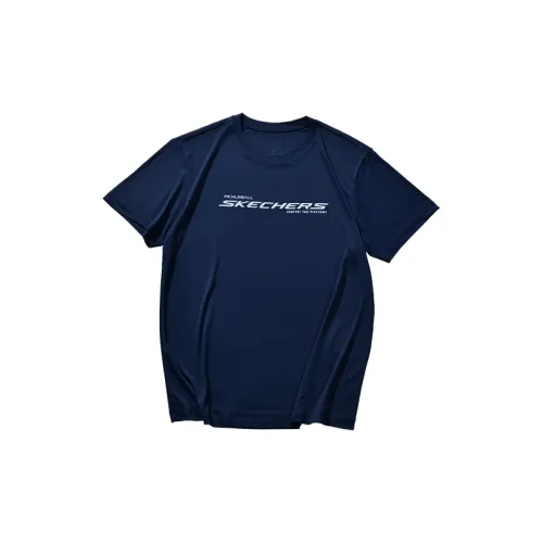 Skechers Comfort Technology Series T-Shirts Men Academy Navy/02MZ