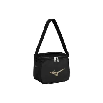 Mizuno Polyester Shoulder Bag, Crossbody Bag, Handbag Trumpets Unisex Black & Gold