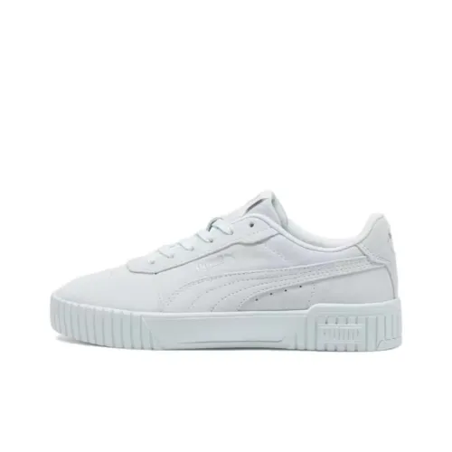 PUMA Carina Non-slip Lightweight Low-Top Skateboard Shoes Unisex White