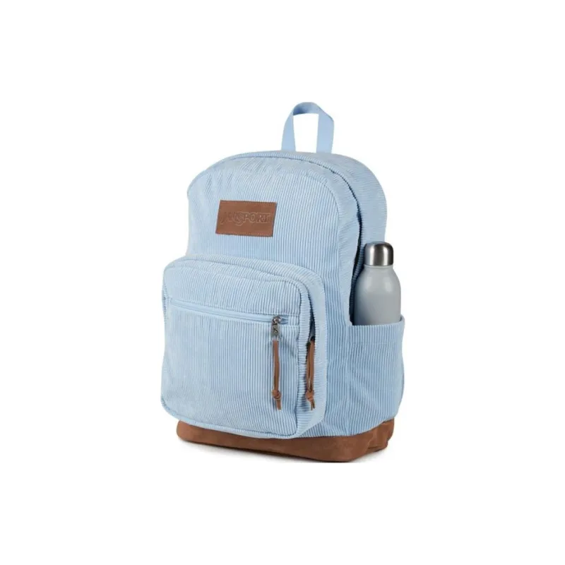 JanSport Corduroy Backpack Unisex Blue-3