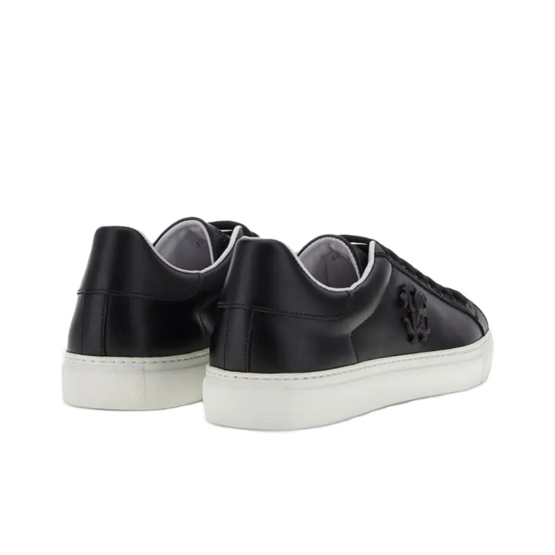Roberto Cavalli Monogram RC Low-Top Skateboard Shoes Men's Black-3