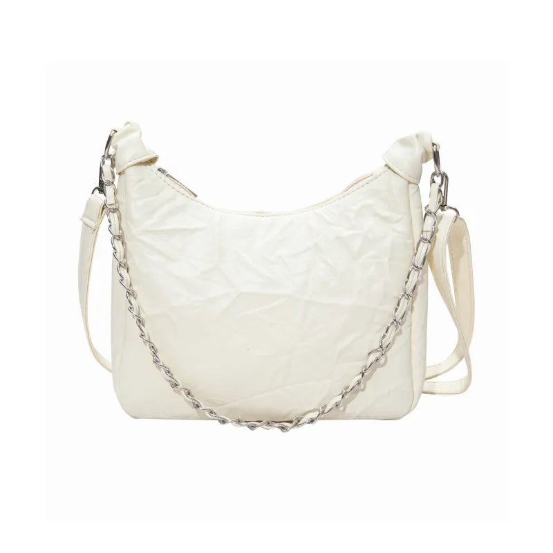 GF Polyester Portable Crossbody Bag, Shoulder Bag Women's White-1