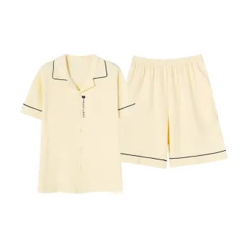 GOSO Pajama Set Men's Light Yellow