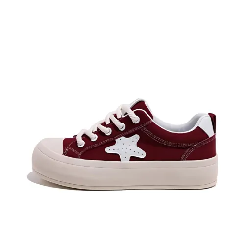 HUANQIU Canvas Shoes Women's Low-Top