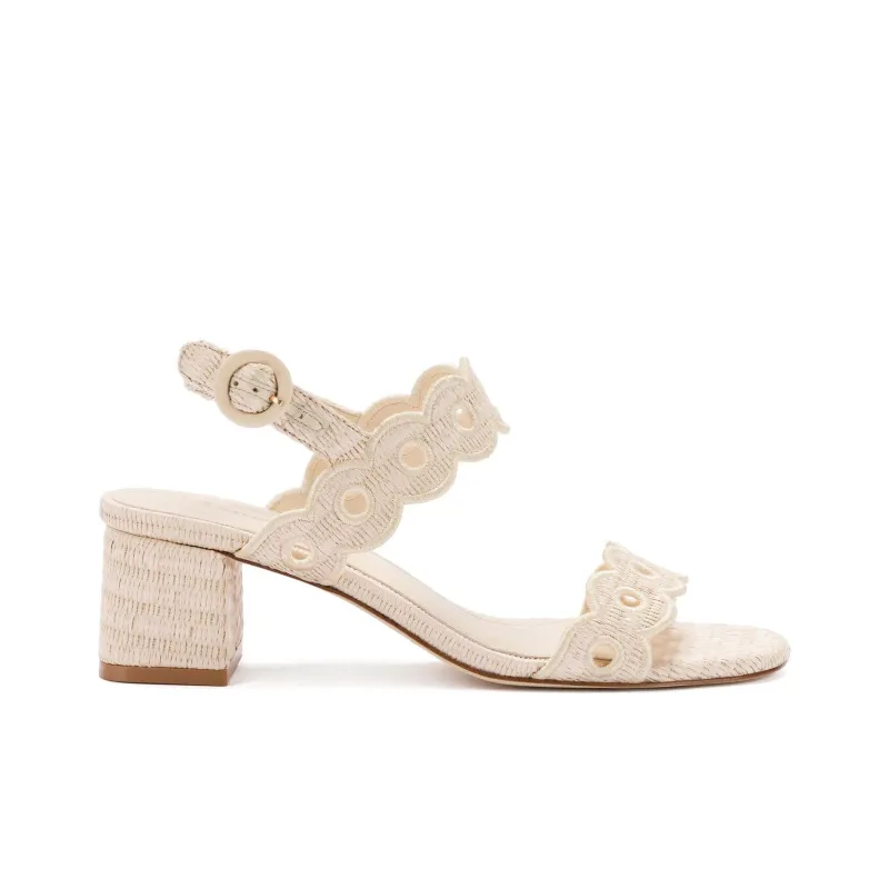 Larroude Florence Strap Sandals 4.5cm Women's Beige-1