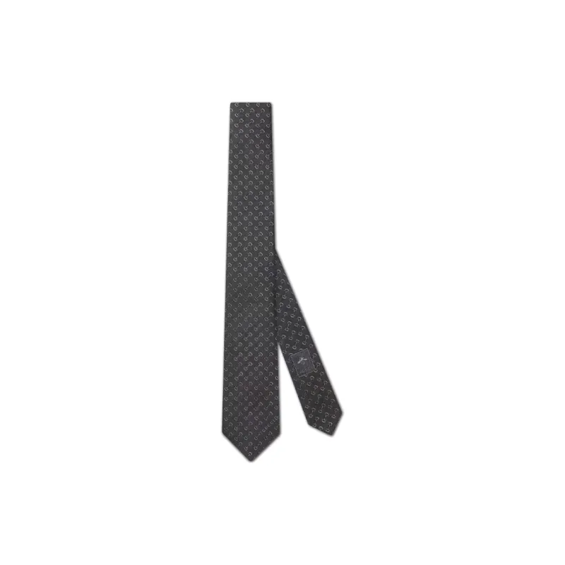 GUCCI Horsebit Jacqurad Tie-0