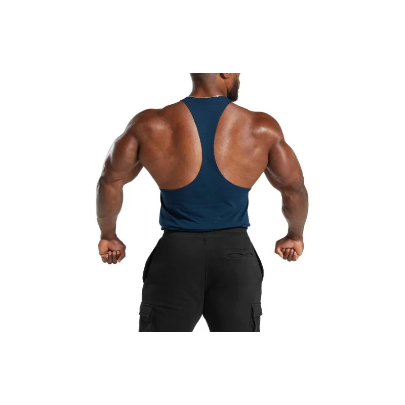 GYMSHARK LEGACY STRINGER Tank Tops Men's Marine Blue-1