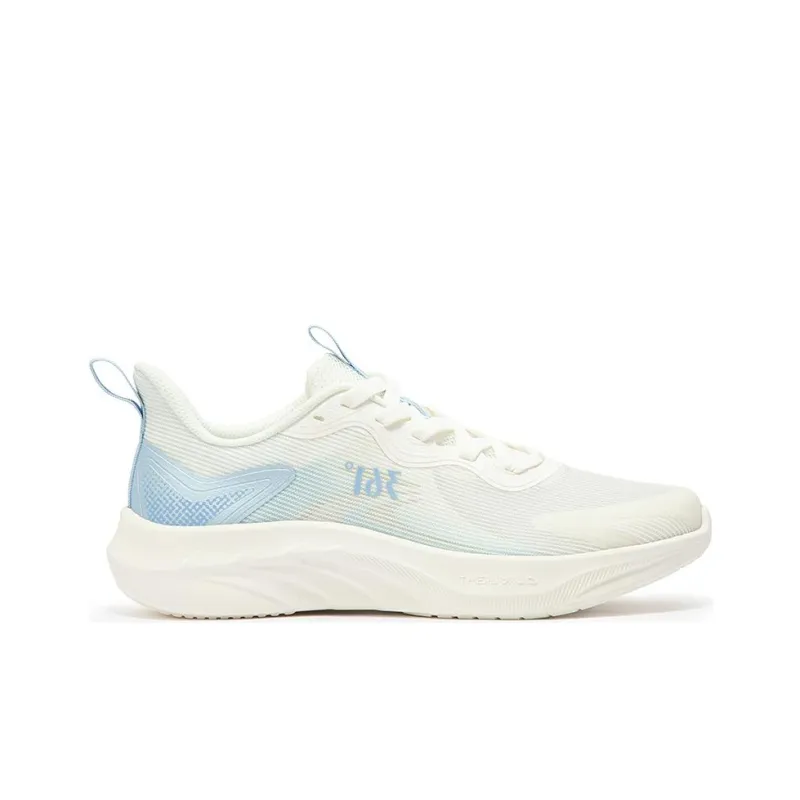 361° Anti Slip Wear Resistant Low Top Running Shoes Men's White Blue-1