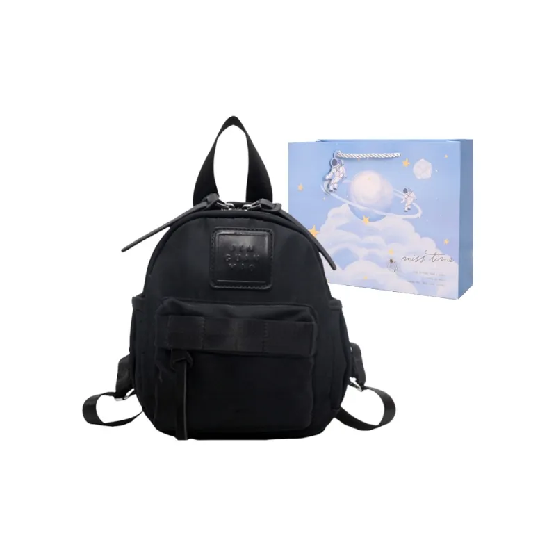 Duoluplo Doron Paul Fabric Backpack Regular Women's Black/Green/Ecru-4