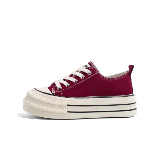 HUANQIU Canvas Shoes Women's Low-Top