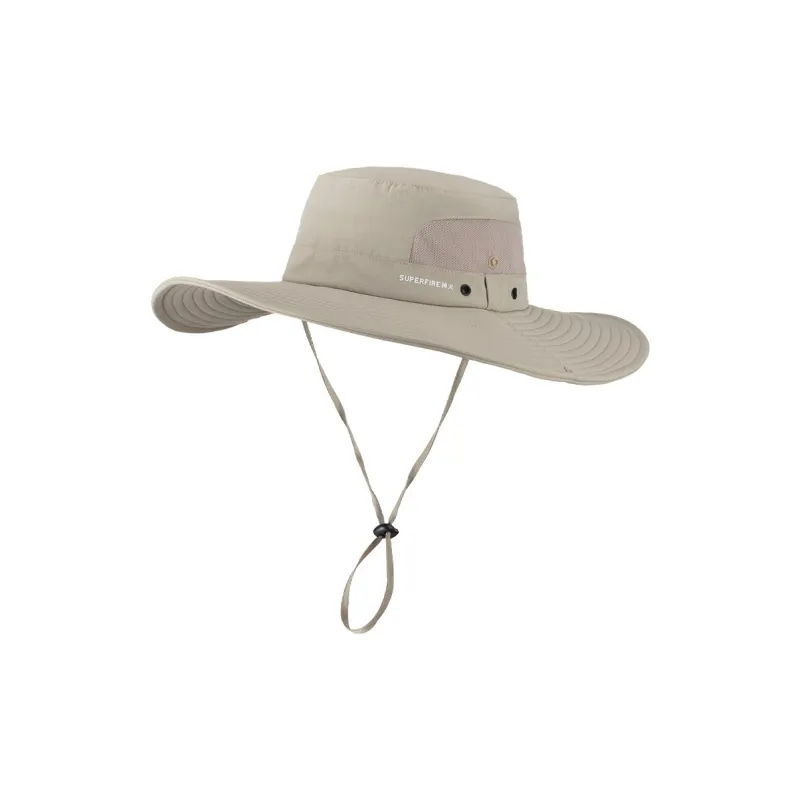 SUPERFIRE Polyamide Polyester Bucket Hats Unisex Dark Gray-2