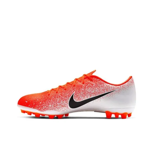 Nike Mercurial Vapor 12 Soccer Shoes Men Low-Top Orange/White