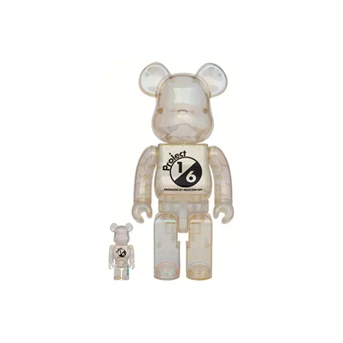 Bearbrick project 1/6 BLACK CLEAR CHROME 100％ & 400％