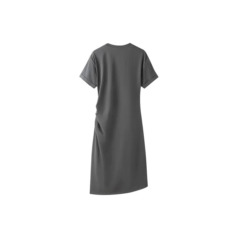 Cypress House Short Sleeved Dress Women's Dark Gray-1