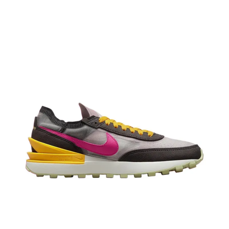 Nike Waffle One Mc Brown Pink Sulfur Women's-1