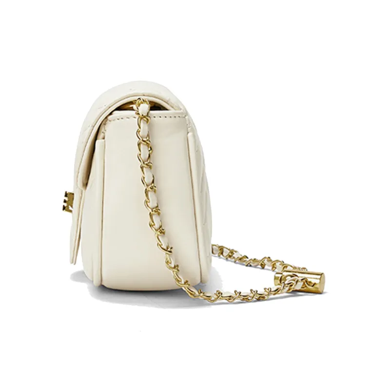 CORALDAISY Synthetic Leather Shoulder Bag Women's Mocha/Crescent White-9