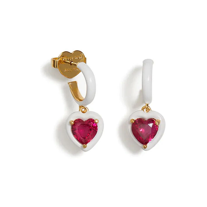 Kate Spade Copper Earrings Women's White-1