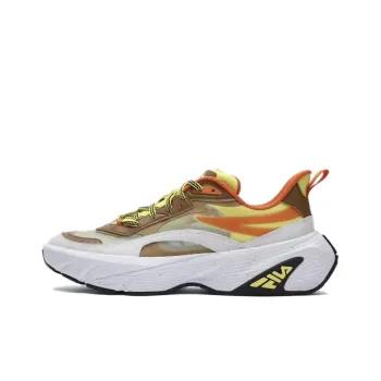 FILA Anti Slip Wear Resistant Low Top Casual Shoes Men's Yellow Gray