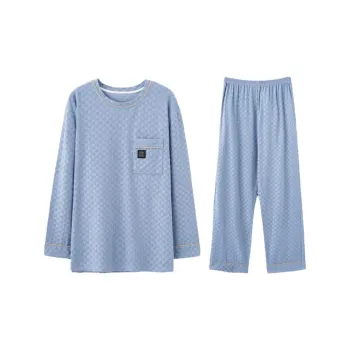 MIIOW Pajama Set Men's Light Blue
