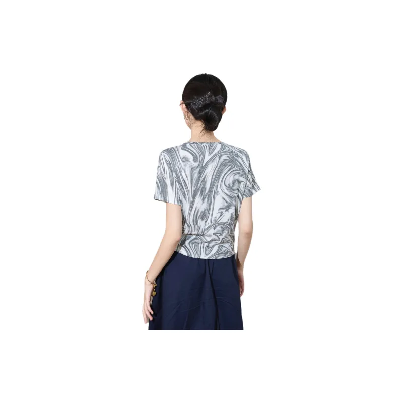 SMEN T Shirts Women's Gray-0