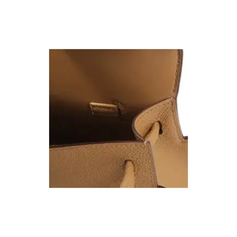 HERMES Kelly Doll Epsom Calfskin Shoulder Bag Crossbody Bag Handbag Women's Brown & Blue-13