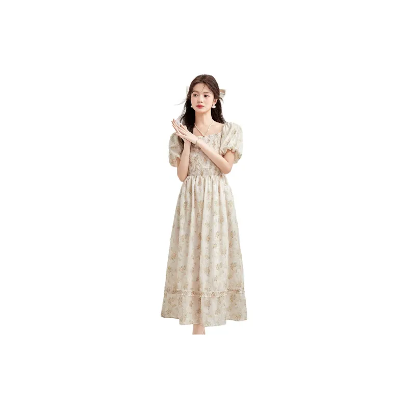 Emodues Short Sleeved Dress Women's-11